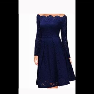 Women Off the Shoulder Lace Dress